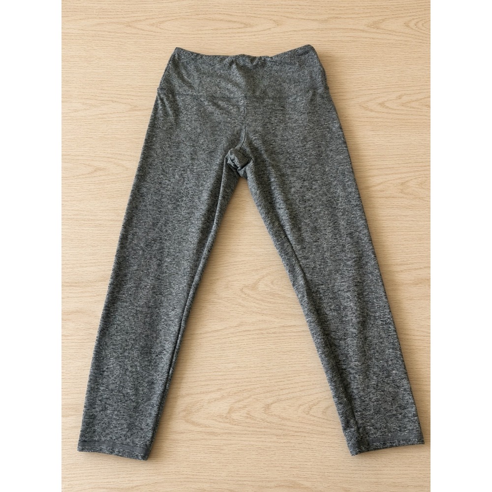 Zobha Womens High Rise Yoga Leggings Heather Gray Size L Athleisure Workout